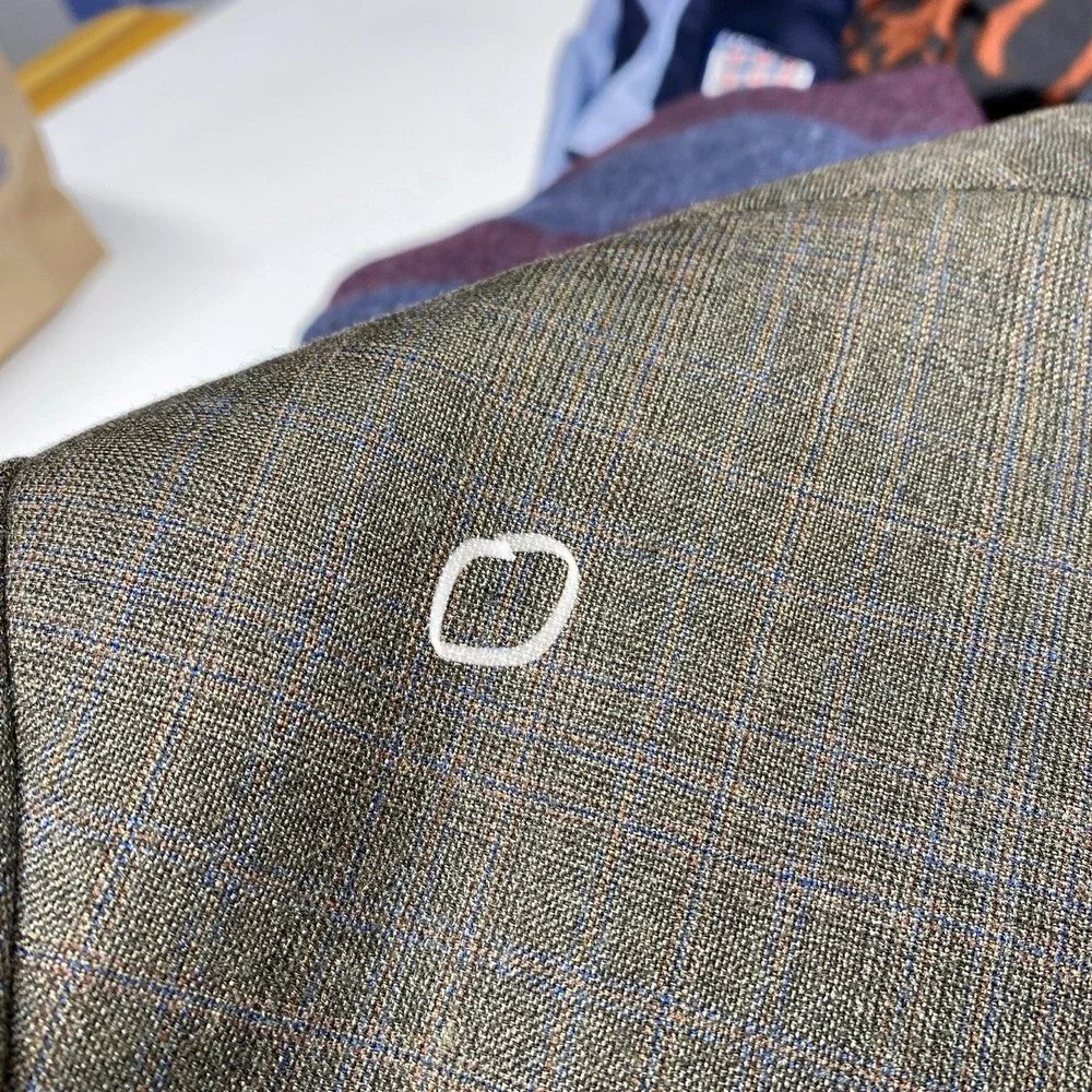 Vtg Lauren Ralph‎ Lauren Mens Wool Cashmere Blend Blazer 46R Made in Canada